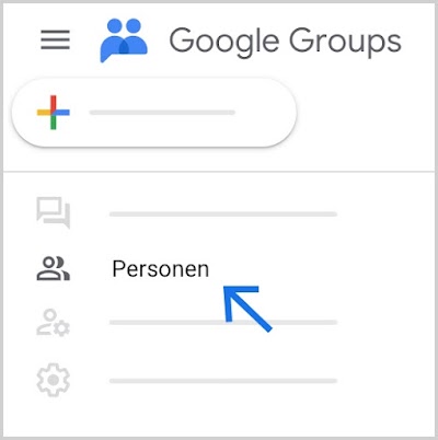 Die Option „Personen“ befindet sich links.