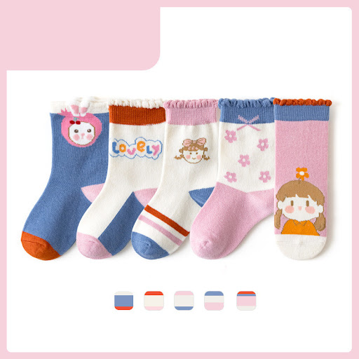 Title 10, Childrens Bright Color Trendy Middle Tube Casu...