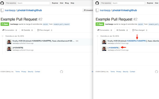 Pivotal Linked Github