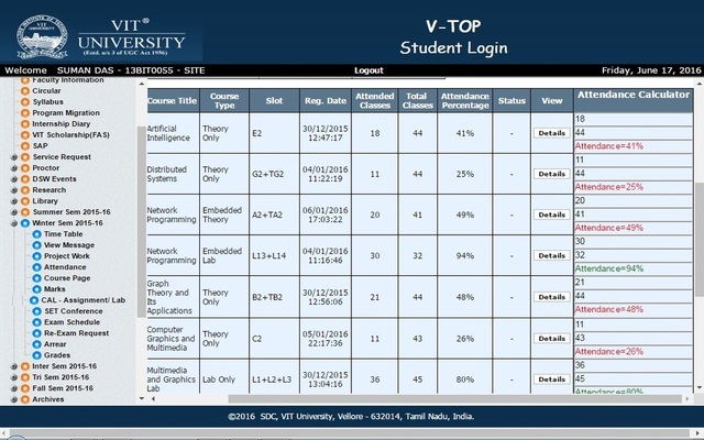 Attendance Calulator Preview image 1