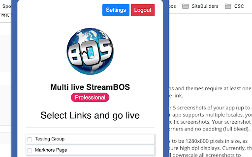 Multi live StreamBOS