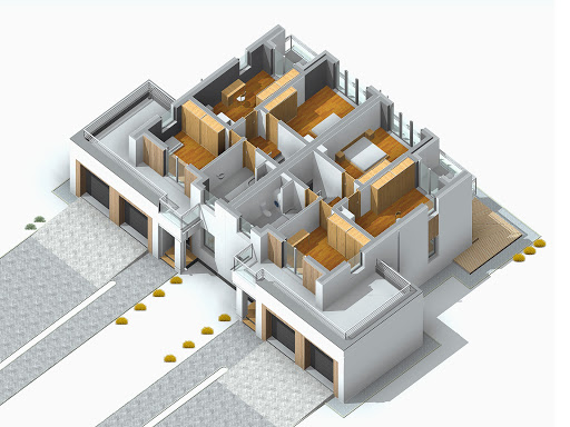 Miętowy - Rzut piętra 3D