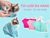 Túi Lưới Đa Năng - Túi Tắm - Túi Cắt Móng Vệ Sinh Cho Chó Mèo