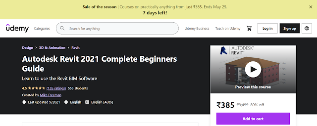Autodesk Revit 2021 Complete Beginners Guide by Udemy