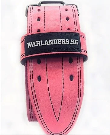 Wahlanders Bälte Mjuk rosa med svart söm - Large