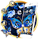 Shiny Blue Gold Butterfly Theme icon