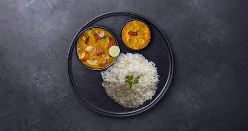 Masala Chicken - Rice Thali