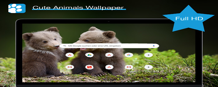 Cute Animals New Tab Wallpaper HD marquee promo image