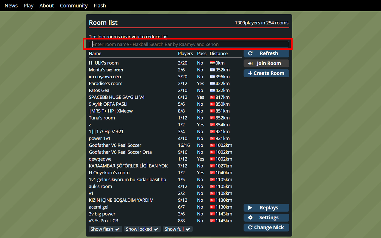 Haxball Room Search Preview image 2