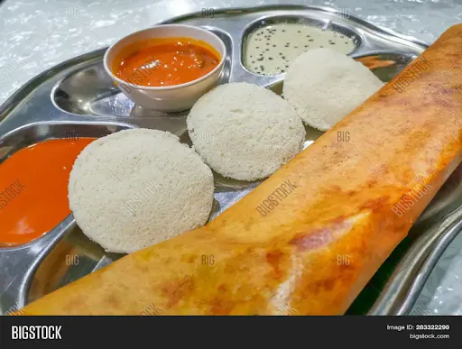 Idly (3pcs) + Masala Dosa