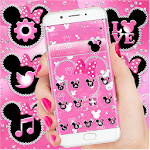 Cover Image of 下载 Pink Diamond Minnie theme 1.1.10 APK