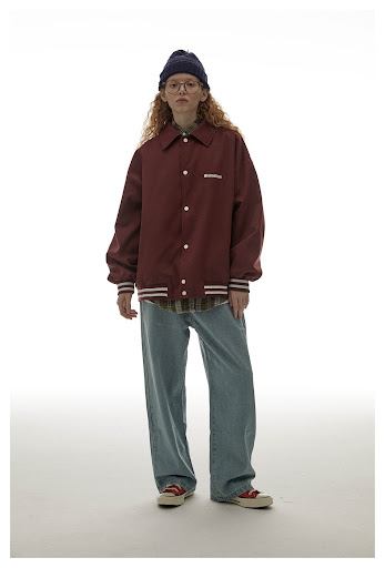 Title 8, Retro Loose Straight Jeans for Men with a water...