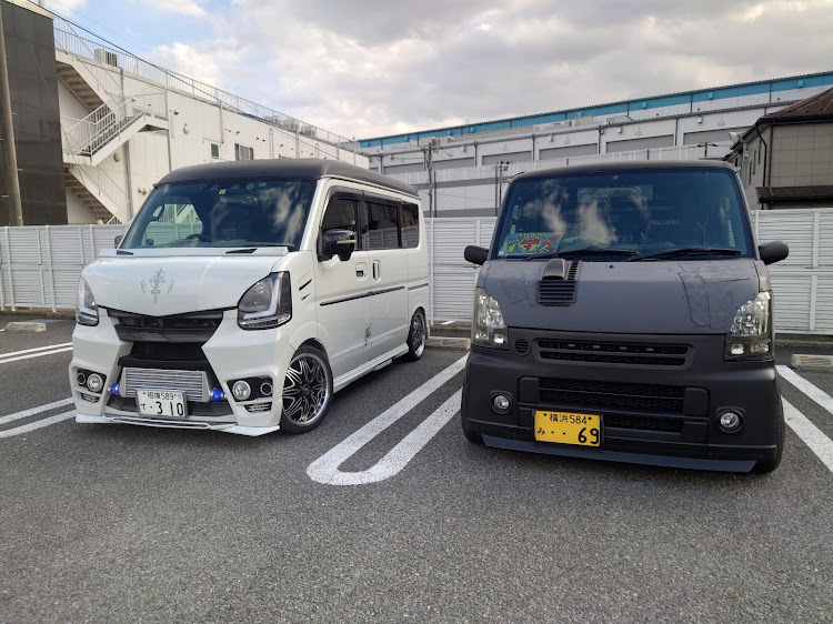 エブリイワゴンの震災被害にお見舞い申し上げます・１日も早い復興を願ってます。・いいね＆フォロー＆コメントありがとうございます・新年初カスタム・あれもこれも……に関するカスタム事例の投稿画像2枚目