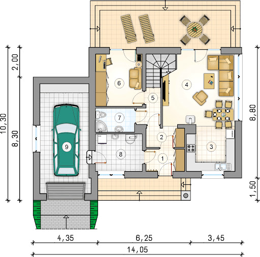 Parker - Rzut parteru