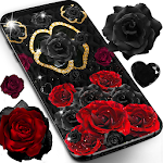 Cover Image of Download Black rose live wallpaper 12.2 APK