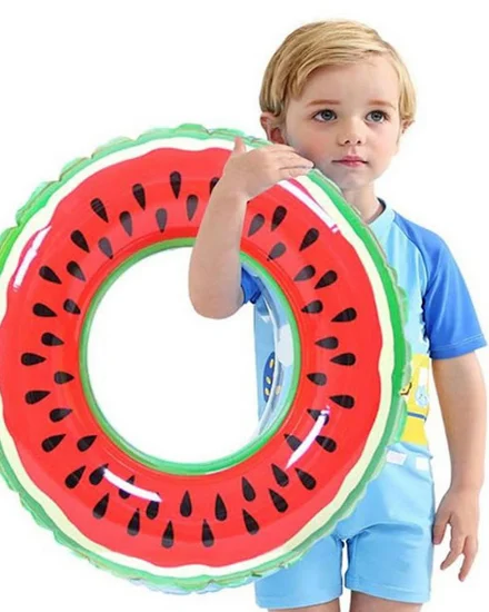 Inflatable Donut Swimming Ring Giant Pool Float Toy Circl... - 1