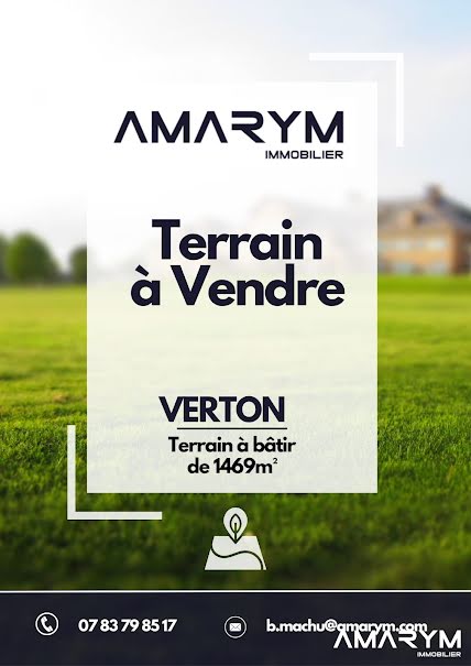 Vente terrain à batir  1469 m² à Verton (62180), 159 000 €