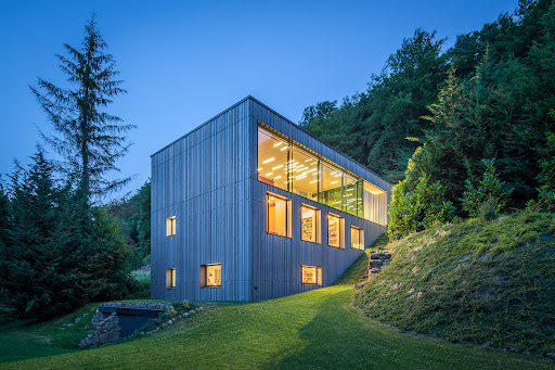 Luxury house for sale in Kopstal (Luxembourg) - Modern wooden house on hillside