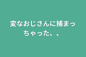 変なおじさんに捕まっちゃった、、