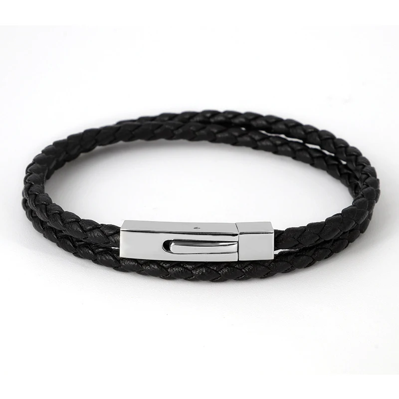 Heren Retro Echt Lederen Armband, een stijlvol en duurzaam modeaccessoire. Voeg een vintage touch toe aan je look en benadruk je persoonlijke stijl.