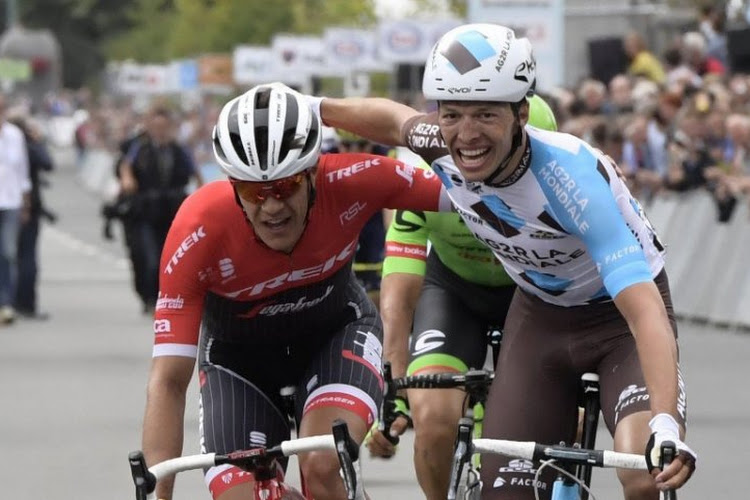 Jasper Stuyven klopt Wout Van Aert én Oliver Naesen