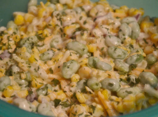 Ranch Style Endemame & Corn Salad