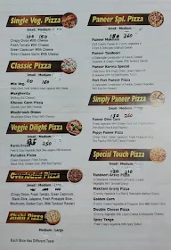 First Taste Pizza menu 1