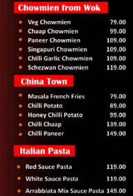 The Cafeteria menu 3