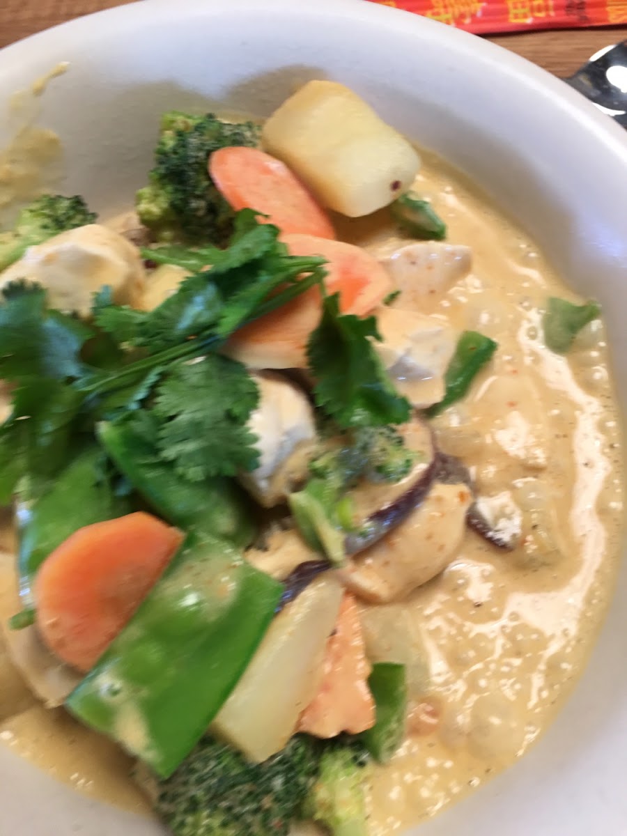 Panang curry with chicken