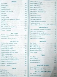 Garden Restaurant menu 3