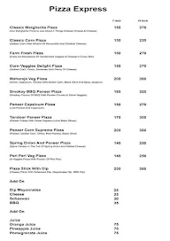 Pizza Express menu 1