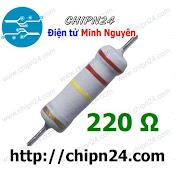 [5 Con] (F145) Điện Trở 220R 2W