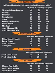 The Juice Box menu 2