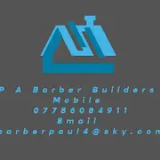 P A Barber Builders and Son Logo