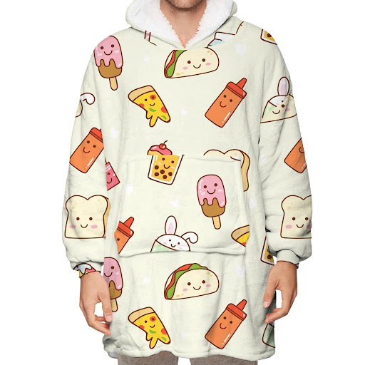 Title 6, Mink fleece wearable blanket sweater for ultima...