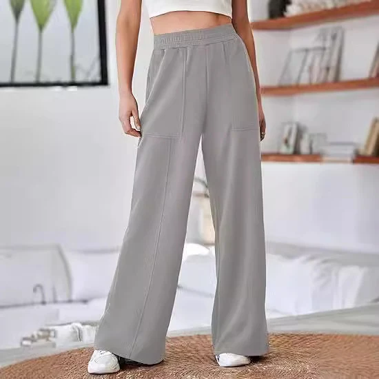 Kadın Yüksek Bel Bol Paça Pantolon. Rahat ve şık geniş paçalı pantolon. Günlük kullanım ve özel günler için mükemmel bir seçim. Tarzınızı tamamlayacak ideal pantolon.