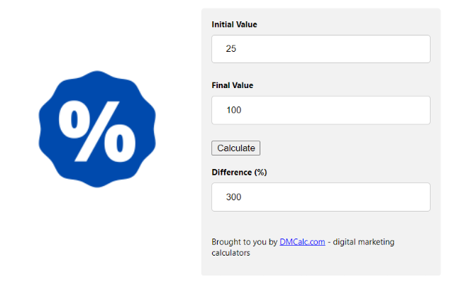 Percentage Change Calculator Preview image 0