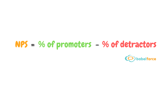 Net Promoter Score equation