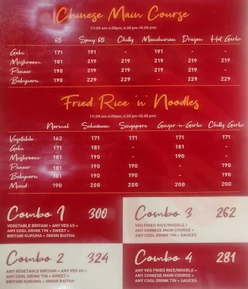 Leelass Cafe menu 