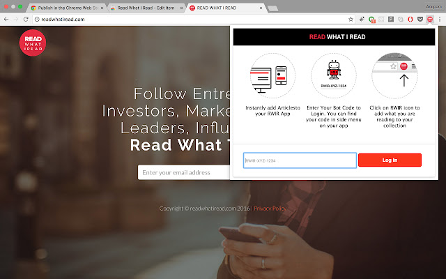 Read What I Read chrome extension