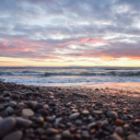 Gravel beach