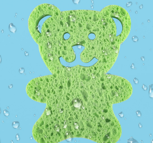Title 2, Cartoon Paddle Cotton Baby Bath Sponge, Color S...