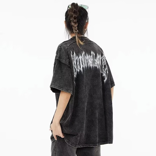 Title 17, Summer Short Sleeve Lovers Wild T-shirt Letter ...