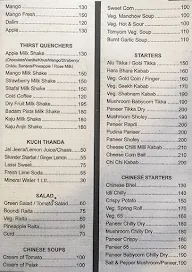 Sai Garden menu 1