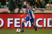 Andrea Fileccia of Maritzburg United during the Nedbank Cup, Final match between Maritzburg United and Free State Stars at Cape Town Stadium on May 19, 2018 in Cape Town, South Africa. 