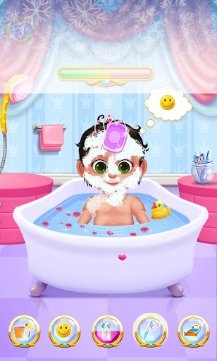 Ice Royal Princess Baby Care  Babysitting games