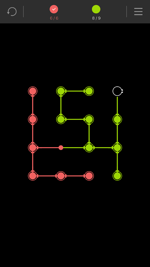 Android application O--O: Flow puzzle screenshort