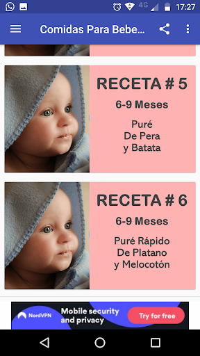 Recetas Para Bebés 6, 7, 8 y 9 Meses - Gratis