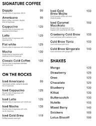 All That's Coffee menu 1