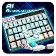 ai robot green keyboard yellow future machine 10001002 Icon